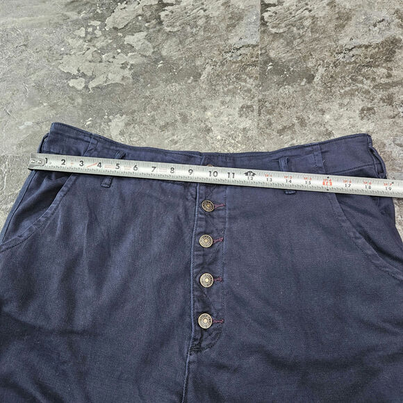 Pilcro And The Letterpress Wide Leg Blue Pants Size 32 - Picture 5 of 7